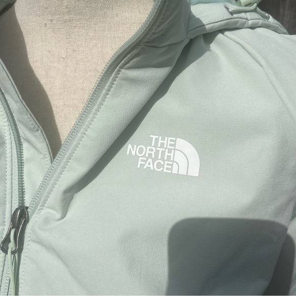Mint Green North Face Rain Jacket - Picture 3 of 7